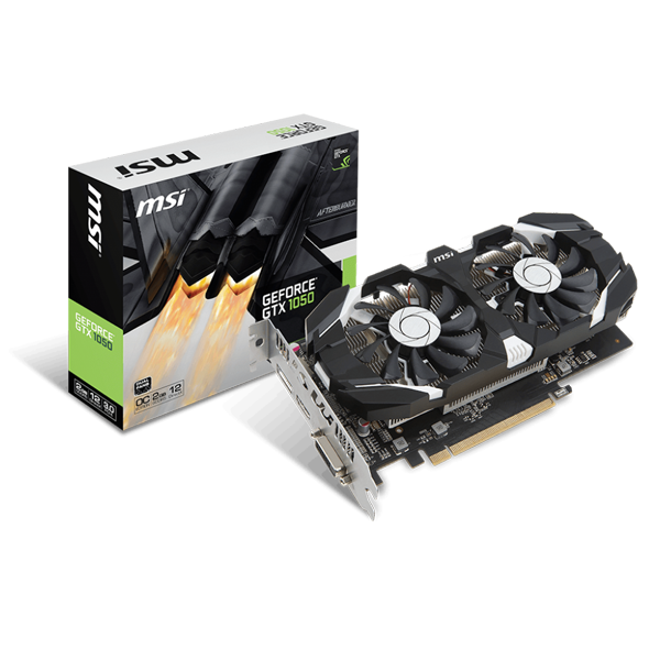 Card màn hình Msi 2GB GTX1050 2GT OCV1