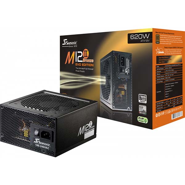 Nguồn Seasonic 620W M12II Bronze Evo Edition - 620W 80Plus Bronze Full Modular