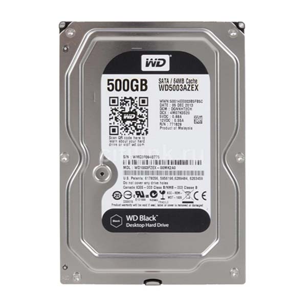 WD HDD Black 500GB 3.5