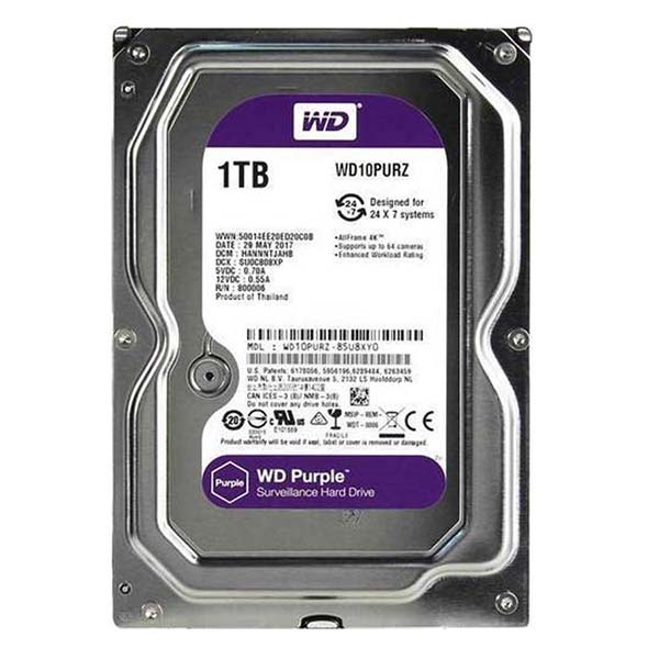 WD HDD Purple 1TB 3.5
