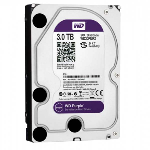 WD HDD Purple 3TB 3.5