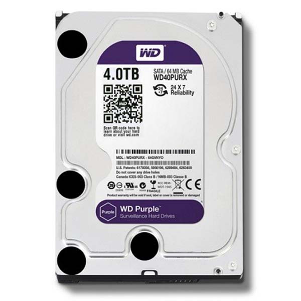 WD HDD Purple 4TB 3.5