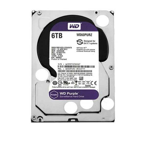 WD HDD Purple 6TB 3.5