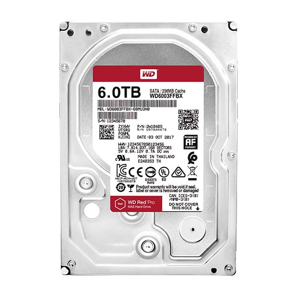 WD HDD Red Pro 6TB 3.5