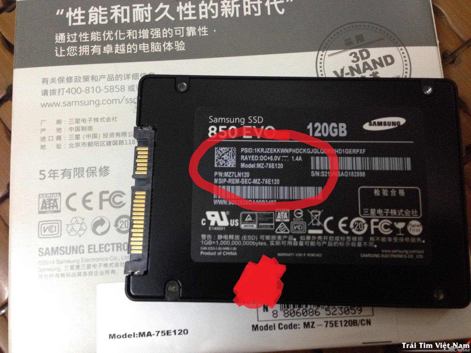 Ổ SSD SAMSUNG GIẢ
