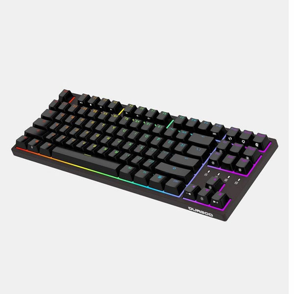 Bàn phím cơ Durgod V87S RGB Blue switch - Hàng chính hãng
