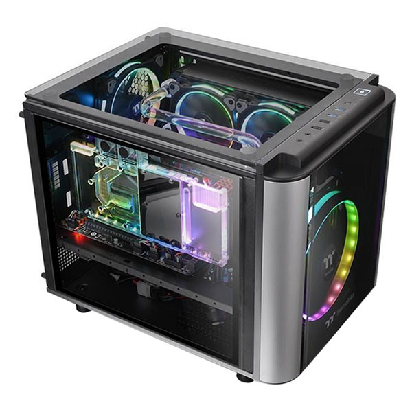 Vỏ Thùng máy Thermaltake Level 20 VT Tempered Glass CA-1L2-00S1WN-00 Micro ATX