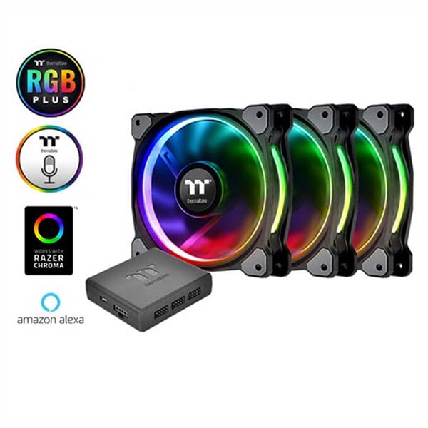 Bộ 3 Quạt Tản Nhiệt Thermaltake Riing Plus 12 RGB CL-F053-PL12SW-A