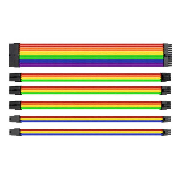 Cáp Nguồn Mở Rộng Thermaltake TtMod Sleeve Cable Rainbow