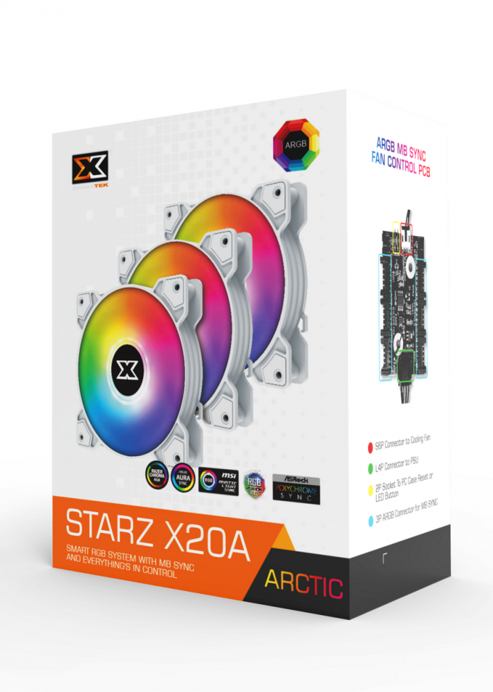 XIGMATEK STARZ - X20A ARTIC ARGB (EN46782) - PACK x3, CONTROLLER