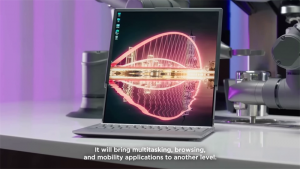 Lenovo tiếp tục 'khoe' laptop màn hình cuộn độc đáo, 'ông vua' đổi mới sáng tạo là đây!